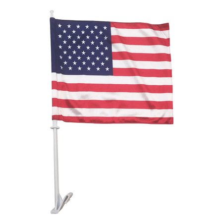GLOBAL FLAGS UNLIMITED American Car Window Flag Premium 205615
